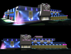Architectural lighting project of the 'Staer' shopping mall