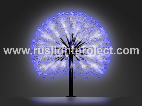 LED lighted trees and christmas trees