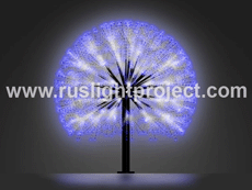 LED lighted christmas tree