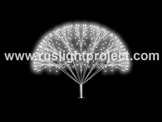 Световое дерево из светодиодных веток