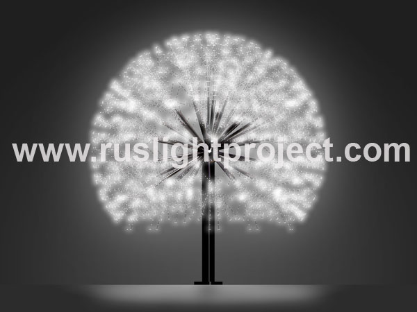 LED lighted trees and christmas trees