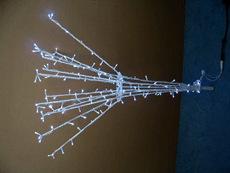 LED tree with LED branches